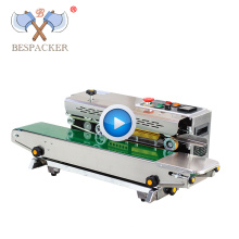 Bespacker FR-880SS Stainless Steel Body Continuous Band Sealer Machine Heat Sealing Machine For Plastic Bag